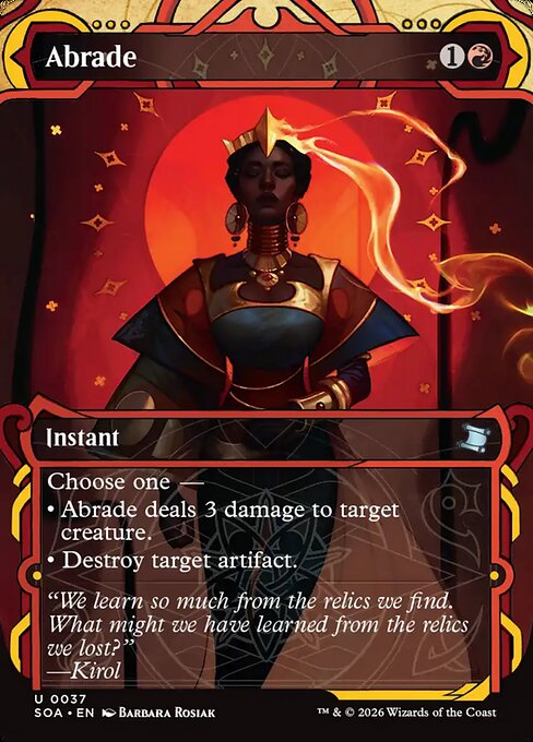 Secrets of Strixhaven Mystical Archive - 37 - Abrade - Uncommon - R - Non-foil (Front)