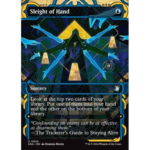 Secrets of Strixhaven Mystical Archive - 22 - Sleight of Hand - Uncommon - U - Non-foil (Front)
