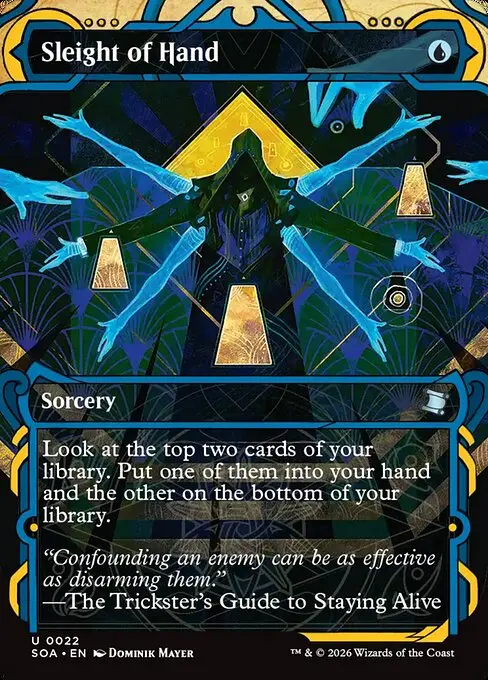 Secrets of Strixhaven Mystical Archive - 22 - Sleight of Hand - Uncommon - U - Non-foil (Front)