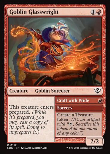 Secrets of Strixhaven - 117 - Goblin Glasswright // Craft with Pride - Common - R - Non-foil (Front)