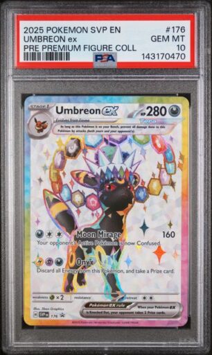 PSA 10 Gem Mint - 2025 Pokemon Black Star Promo Umbreon ex #176