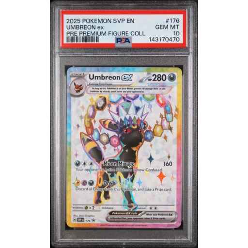 PSA 10 Gem Mint - 2025 Pokemon Black Star Promo Umbreon ex #176