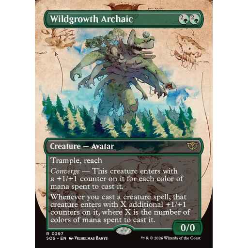 Secrets of Strixhaven - 297 - Wildgrowth Archaic - Rare - G - Foil (Front)