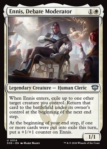 Secrets of Strixhaven - 14 - Ennis, Debate Moderator - Uncommon - W - Non-foil (Front)