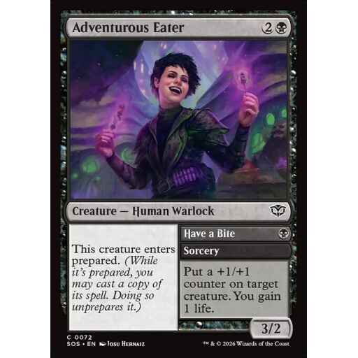 Secrets of Strixhaven - 72 - Adventurous Eater // Have a Bite - Common - B - Non-foil (Front)