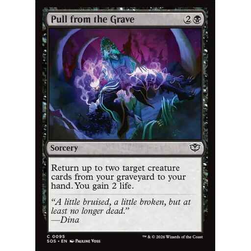 Secrets of Strixhaven - 95 - Pull from the Grave - Common - B - Foil (Front)