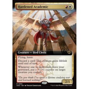 Secrets of Strixhaven - 351 - Hardened Academic - Rare - WR - Non-foil (Front)