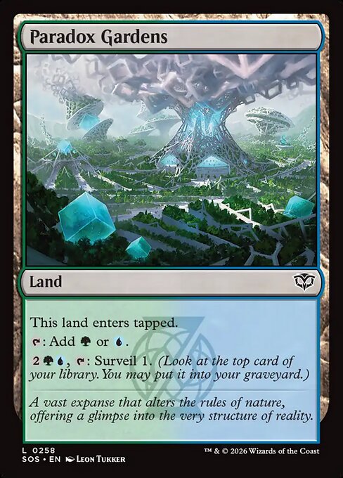 Secrets of Strixhaven - 258 - Paradox Gardens - Common - C - Foil (Front)