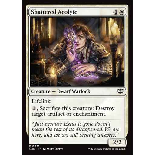 Secrets of Strixhaven - 31 - Shattered Acolyte - Common - W - Non-foil (Front)