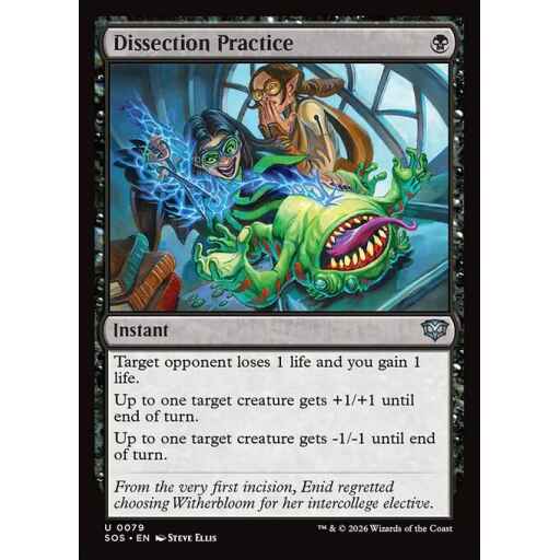 Secrets of Strixhaven - 79 - Dissection Practice - Uncommon - B - Foil (Front)