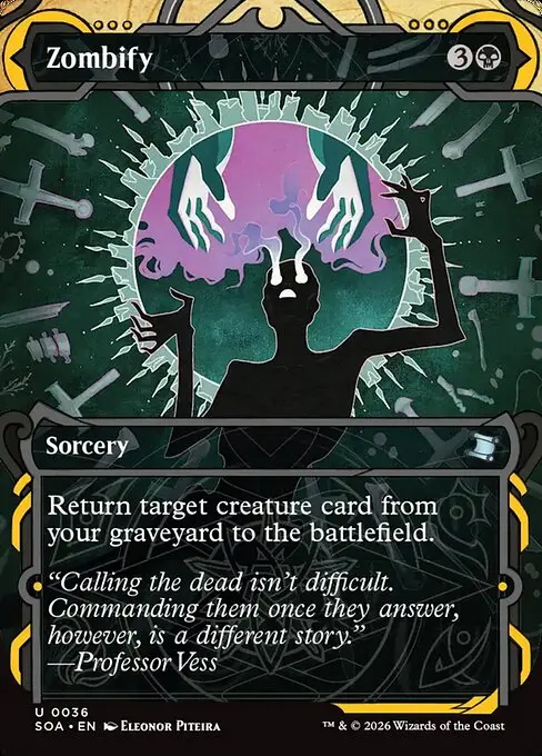 Secrets of Strixhaven Mystical Archive - 36 - Zombify - Uncommon - B - Non-foil (Front)