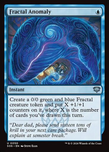Secrets of Strixhaven - 50 - Fractal Anomaly - Uncommon - U - Non-foil (Front)