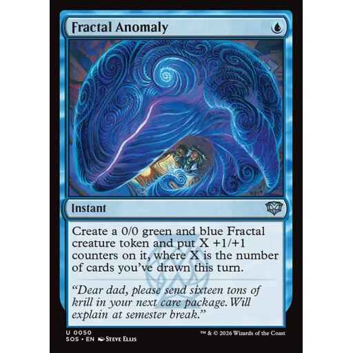 Secrets of Strixhaven - 50 - Fractal Anomaly - Uncommon - U - Non-foil (Front)