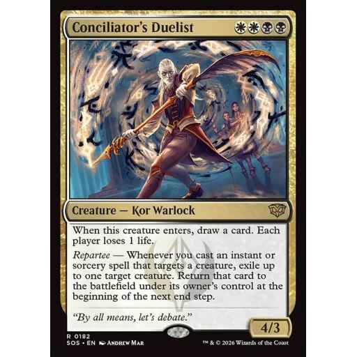 Secrets of Strixhaven - 182 - Conciliator's Duelist - Rare - WB - Non-foil (Front)