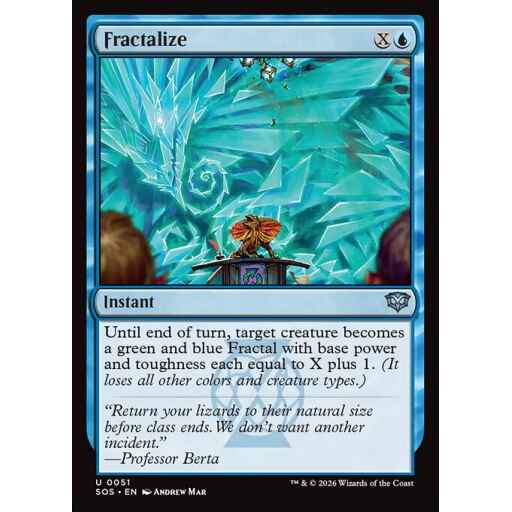 Secrets of Strixhaven - 51 - Fractalize - Uncommon - U - Foil (Front)