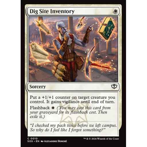 Secrets of Strixhaven - 10 - Dig Site Inventory - Common - W - Foil (Front)