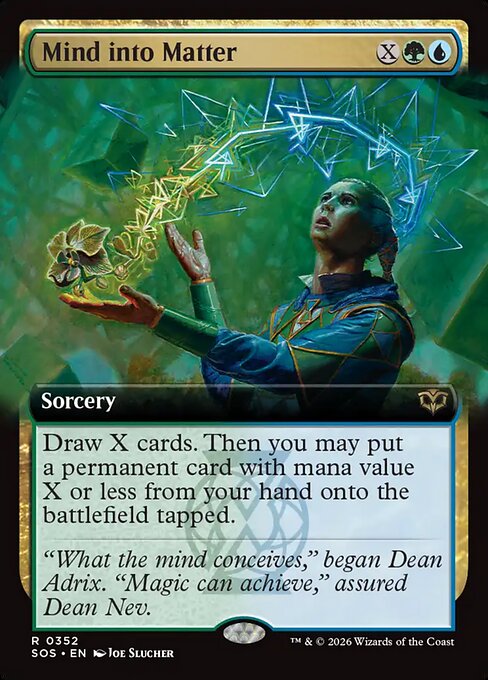 Secrets of Strixhaven - 352 - Mind into Matter - Rare - UG - Foil (Front)