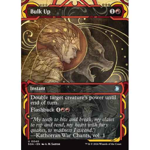 Secrets of Strixhaven Mystical Archive - 40 - Bulk Up - Uncommon - R - Non-foil (Front)