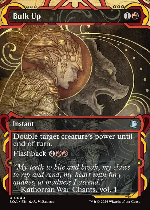 Secrets of Strixhaven Mystical Archive - 40 - Bulk Up - Uncommon - R - Non-foil (Front)