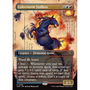 Secrets of Strixhaven - 299 - Colorstorm Stallion - Rare - UR - Foil (Front)