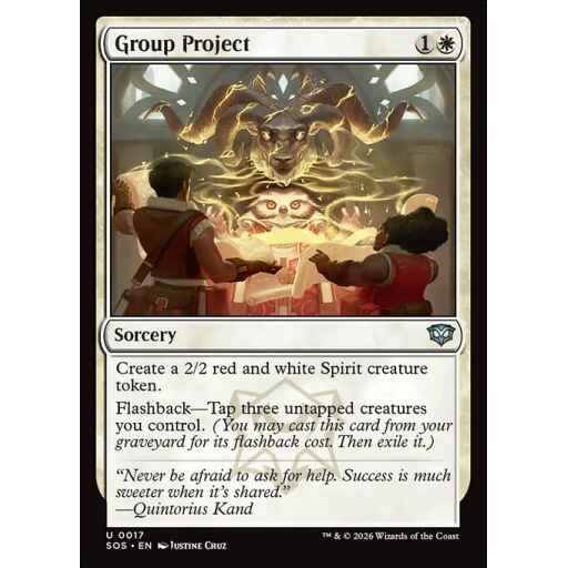 Secrets of Strixhaven - 17 - Group Project - Uncommon - W - Non-foil (Front)