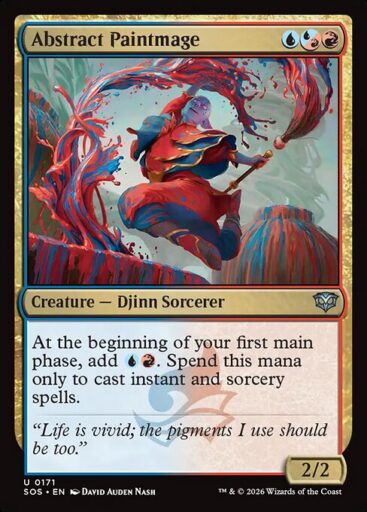 Secrets of Strixhaven - 171 - Abstract Paintmage - Uncommon - UR - Foil (Front)