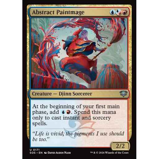 Secrets of Strixhaven - 171 - Abstract Paintmage - Uncommon - UR - Non-foil (Front)