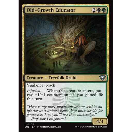Secrets of Strixhaven - 207 - Old-Growth Educator - Uncommon - BG - Non-foil (Front)
