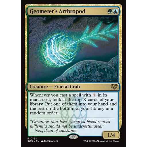 Secrets of Strixhaven - 191 - Geometer's Arthropod - Rare - UG - Non-foil (Front)