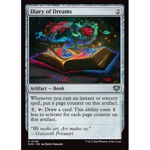 Secrets of Strixhaven - 248 - Diary of Dreams - Uncommon - C - Foil (Front)