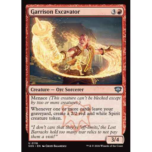 Secrets of Strixhaven - 116 - Garrison Excavator - Uncommon - R - Non-foil (Front)