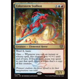 Secrets of Strixhaven - 180 - Colorstorm Stallion - Rare - UR - Non-foil (Front)