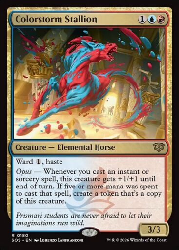 Secrets of Strixhaven - 180 - Colorstorm Stallion - Rare - UR - Non-foil (Front)
