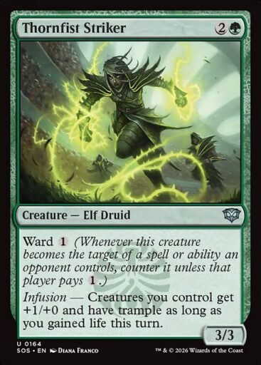 Secrets of Strixhaven - 164 - Thornfist Striker - Uncommon - G - Non-foil (Front)