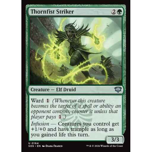 Secrets of Strixhaven - 164 - Thornfist Striker - Uncommon - G - Non-foil (Front)