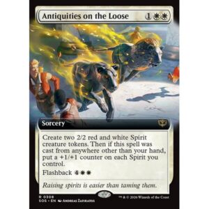 Secrets of Strixhaven - 308 - Antiquities on the Loose - Rare - W - Non-foil (Front)