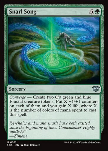Secrets of Strixhaven - 161 - Snarl Song - Uncommon - G - Non-foil (Front)
