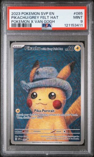 PSA 9 Mint - 2023 Pokemon Promo Pikachu with Grey Felt Hat