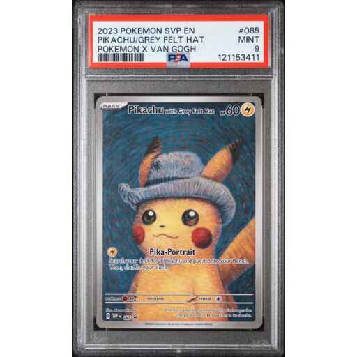 PSA 9 Mint - 2023 Pokemon Promo Pikachu with Grey Felt Hat