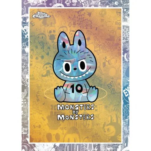 Alternative view of Topps Chrome Labubu 10th Anniversary Hobby Box 2025