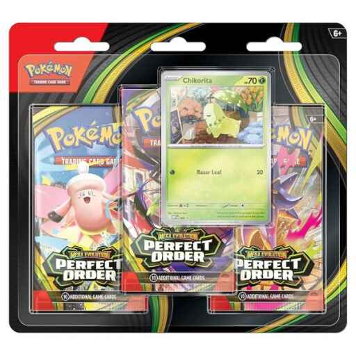 Pokemon Perfect Order Chikorita 3-Pack Blister