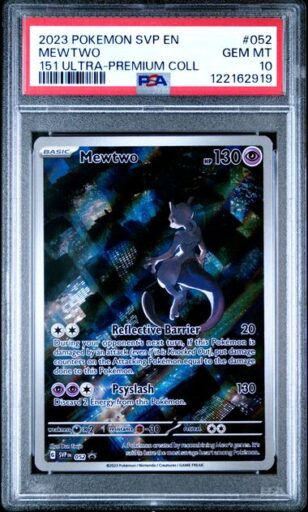 PSA 10 Gem Mint - 2023 Pokemon 151 UPC Promo Mewtwo #52