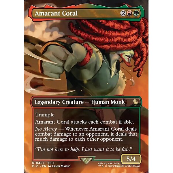 Final Fantasy Commander - 457 - Amarant Coral - Rare - RG - Foil (Front)