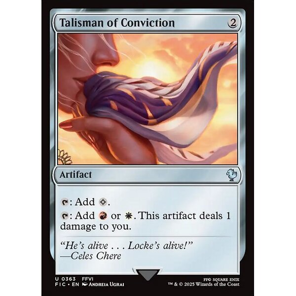 Final Fantasy Commander - 363 - Talisman of Conviction - Uncommon - C - Non-foil (Front)