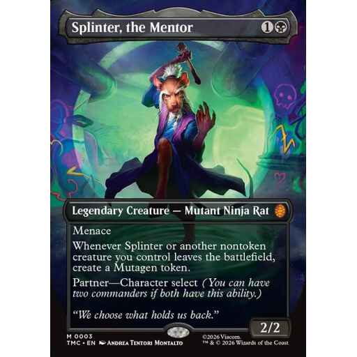 Teenage Mutant Ninja Turtles Eternal - 3 - Splinter, the Mentor - Mythic - B - Foil (Front)