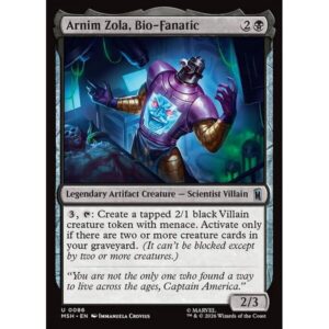 Marvel Super Heroes - 86 - Arnim Zola, Bio-Fanatic - Uncommon - B - Non-foil (Front)