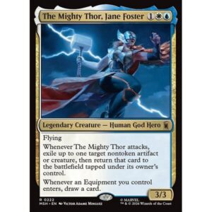Marvel Super Heroes - 222 - The Mighty Thor, Jane Foster - Rare - WU - Non-foil (Front)