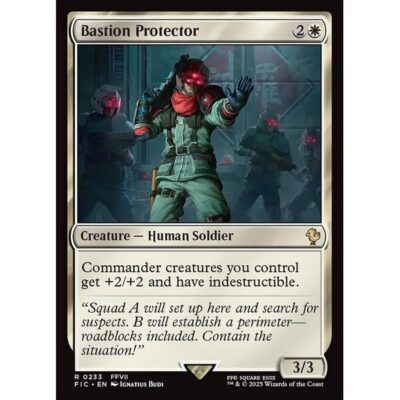 Final Fantasy Commander - 233 - Bastion Protector - Rare - W - Non-foil (Front)