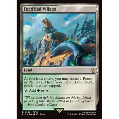 Final Fantasy Commander - 396 - Fortified Village - Rare - C - Non-foil (Front)