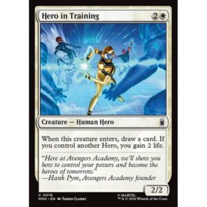 Marvel Super Heroes - 16 - Hero in Training - Common - W - Non-foil (Front)